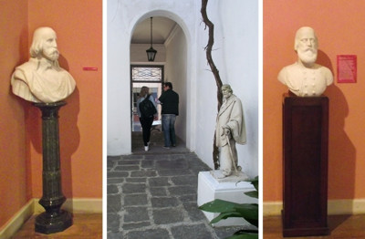 Esculturas en Casa de Garibaldi