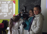 Audiovisual con escolares de Pueblo Villa Sara