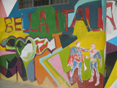 Mural en barrio Bella Italia