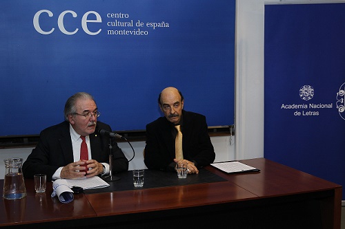 Adolfo Elizaincín y Jorge Bolani
