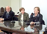Alfonso, Alicia Casas y la ministra Muñoz en mesa 