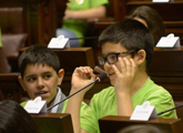 Niños/as en el Parlamento